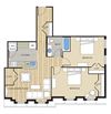 2 Bed1 Bath 827sf Floor Plan 2 Bed1 Bath 827sf Floor Plan at Clayborne Apartments, Virginia, 22314